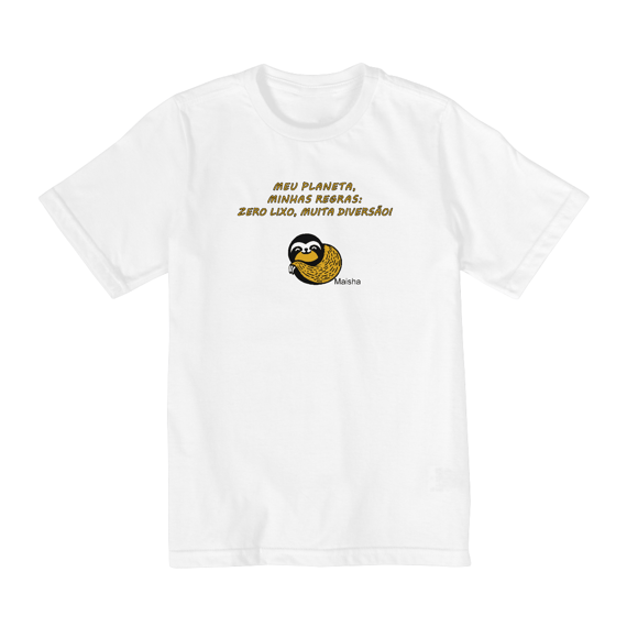 Camiseta infantil - Meu planeta, minhas regras