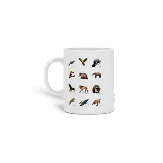 Caneca - Quadro fauna
