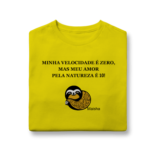 Nome do produto Camiseta infantil - Minha velocidade é zero