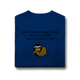 Nome do produto Camiseta infantil - Minha velocidade é zero