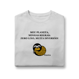 Camiseta infantil - Meu planeta, minhas regras