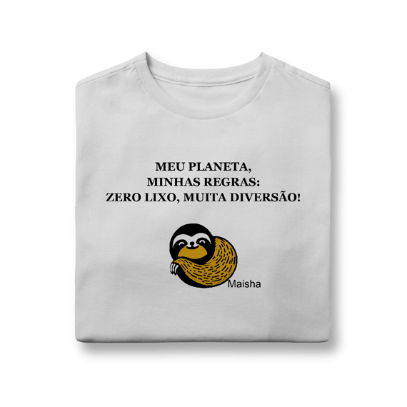 Camiseta infantil - Meu planeta, minhas regras