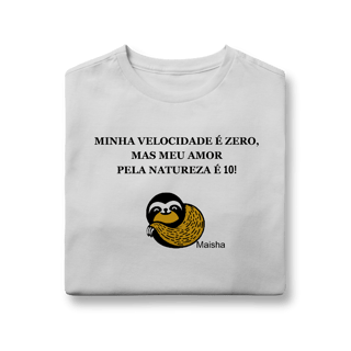 Nome do produto Camiseta infantil - Minha velocidade é zero