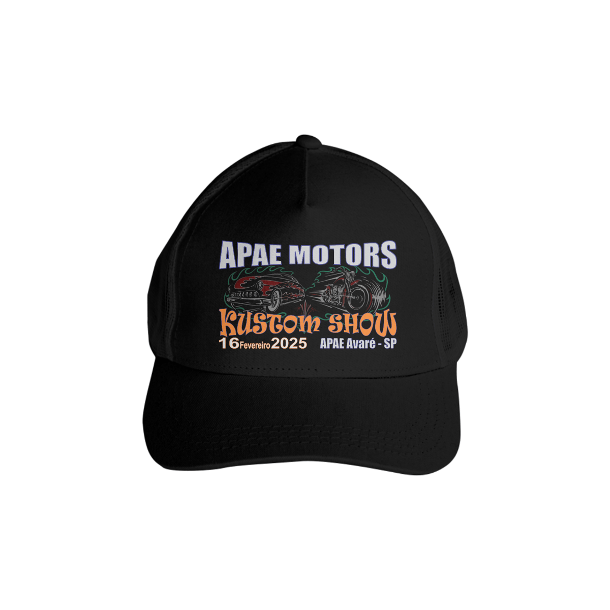 Nome do produto: Boné Kustom Show - APAE MOTORS