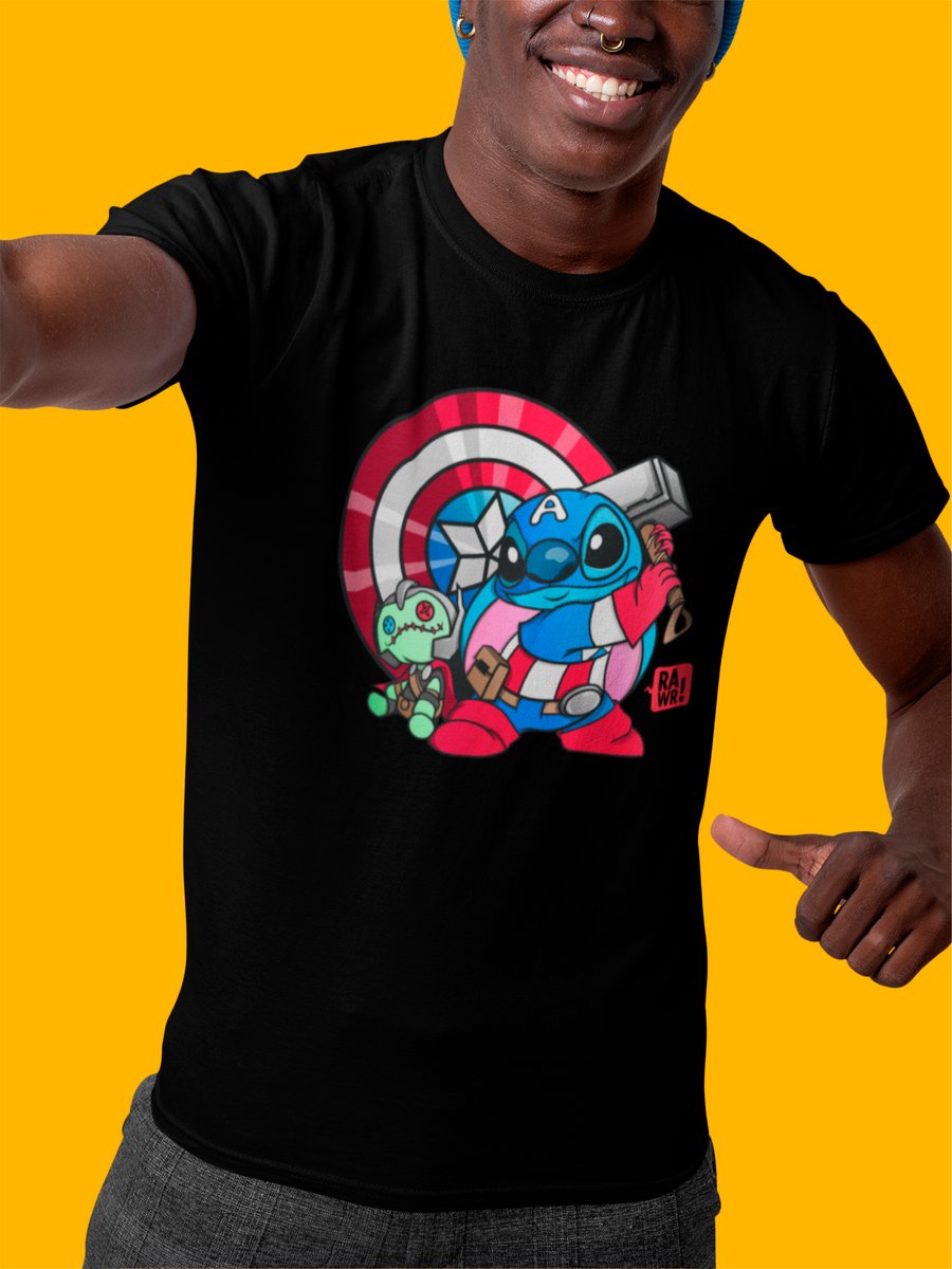 Nome do produto: T-SHIRT CAPITÃO STITCH