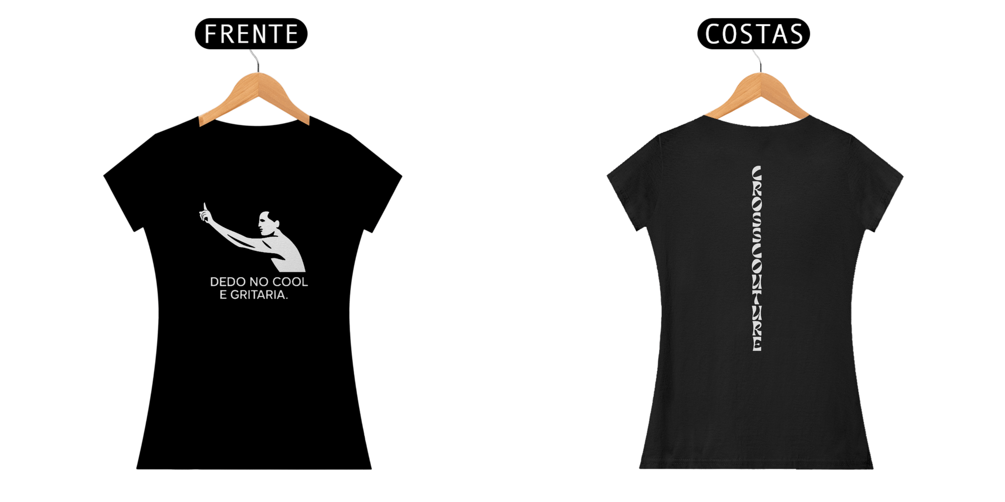 T-Shirt Fem. Dedo no Cool e Gritaria