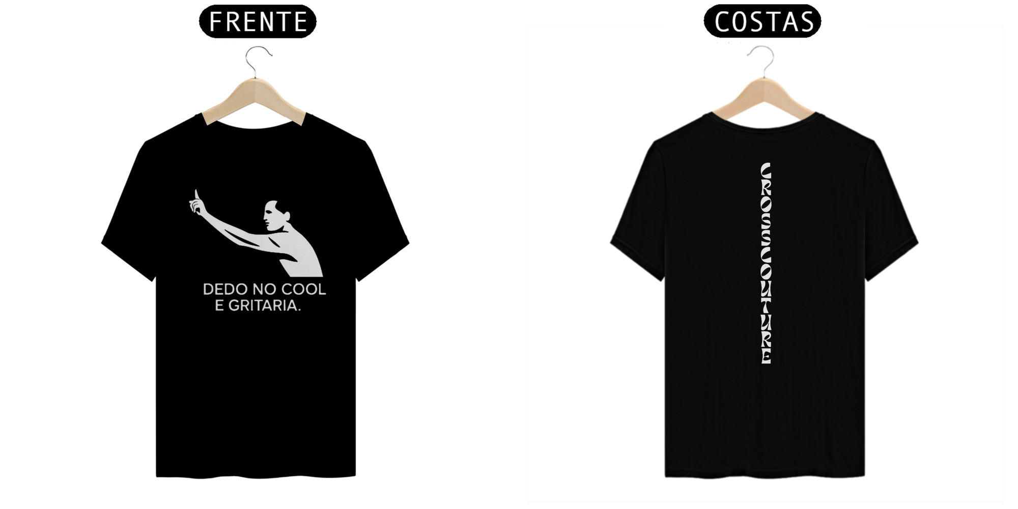 T-Shirt Dedo no Cool e Gritaria