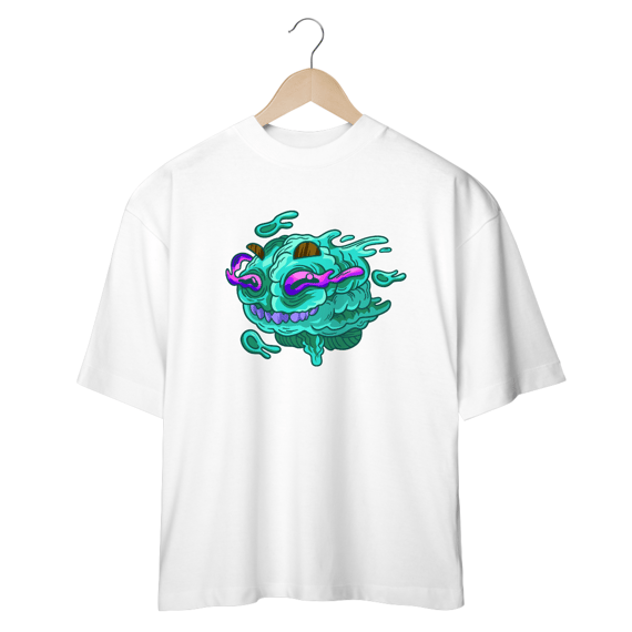 Camiseta Oversized Estampada Monster II