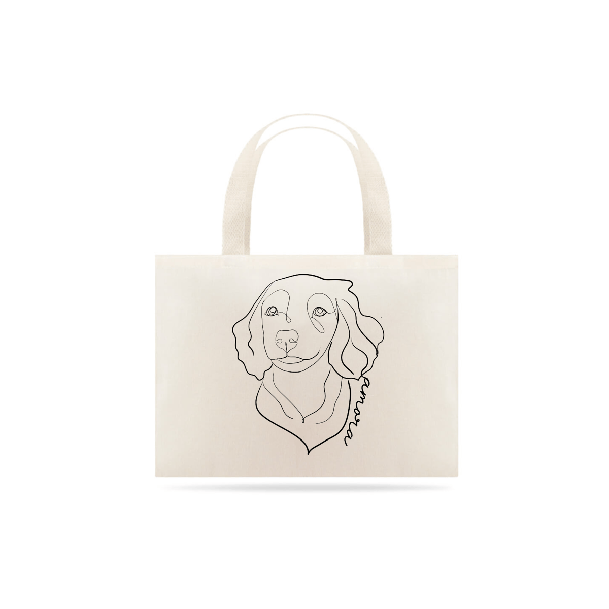 Nome do produto: Ecobag Personalizada Desnho lineart Pet Nome
