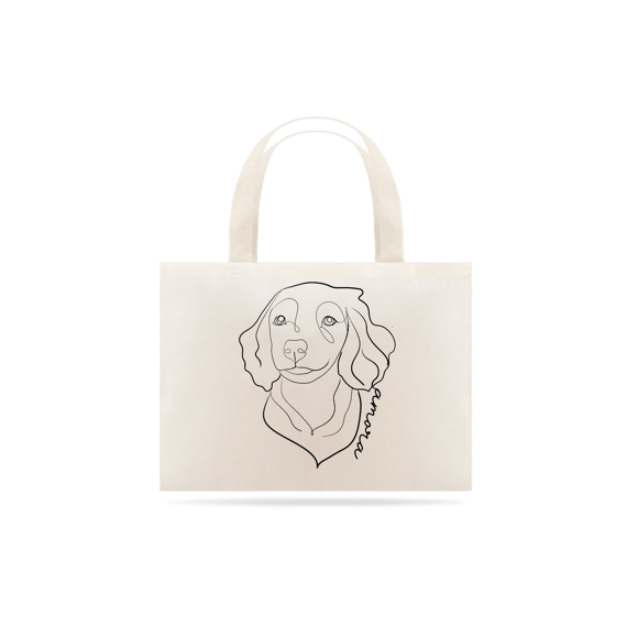 Ecobag Personalizada Desnho lineart Pet Nome