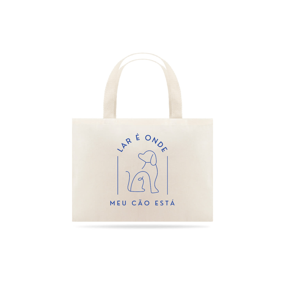 Nome do produto: Ecobag Lar é onde meu cão está