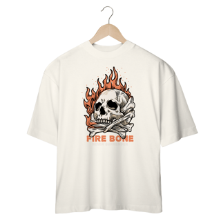 Nome do produto Camiseta Oversidez Fire Bone