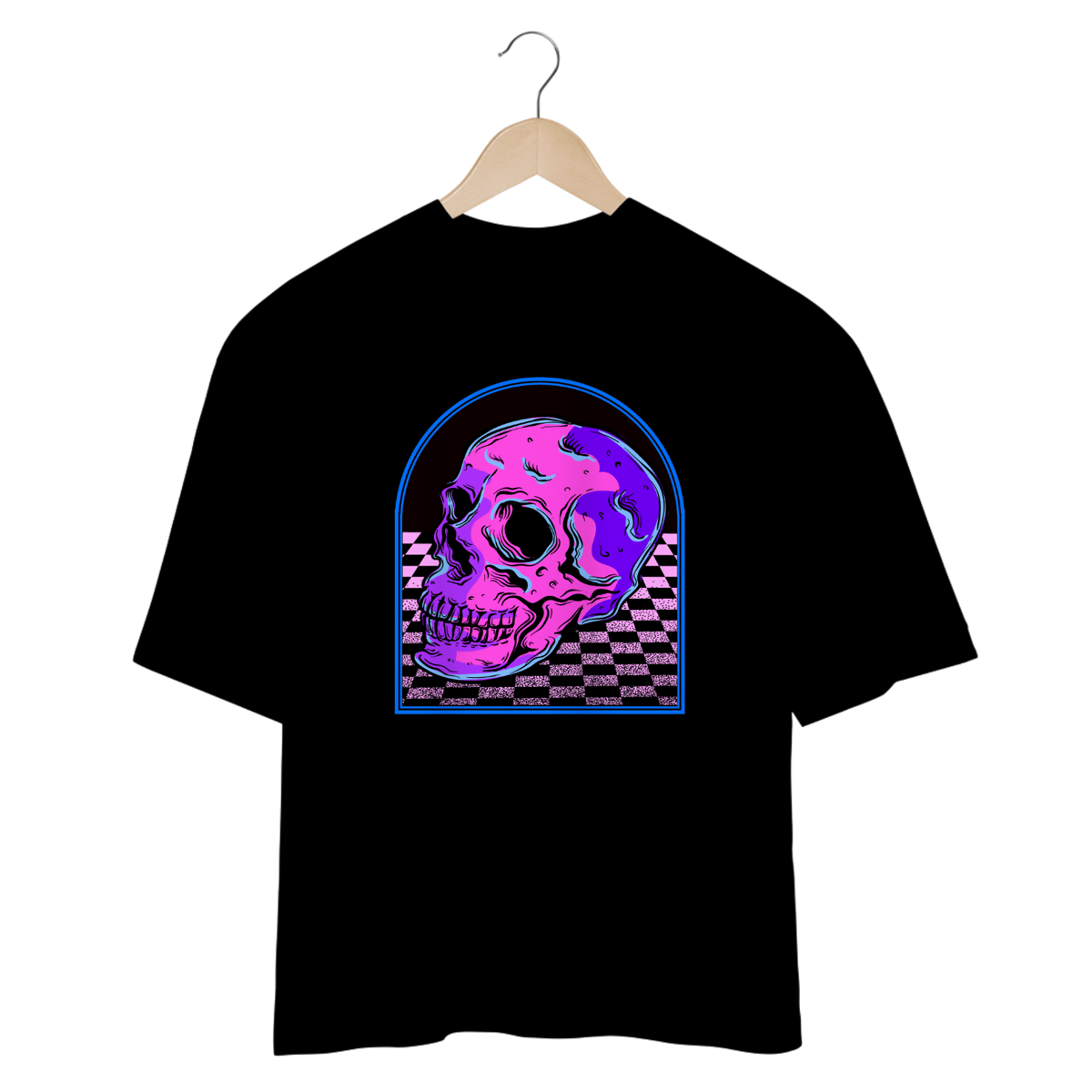 Nome do produto: Camiseta Oversized Night Skull