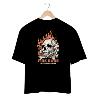Nome do produto Camiseta Oversidez Fire Bone