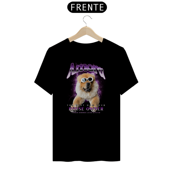 Camiseta Tshirt Amora Pet Personalizado Estampa Cachorro Moderna Foto 