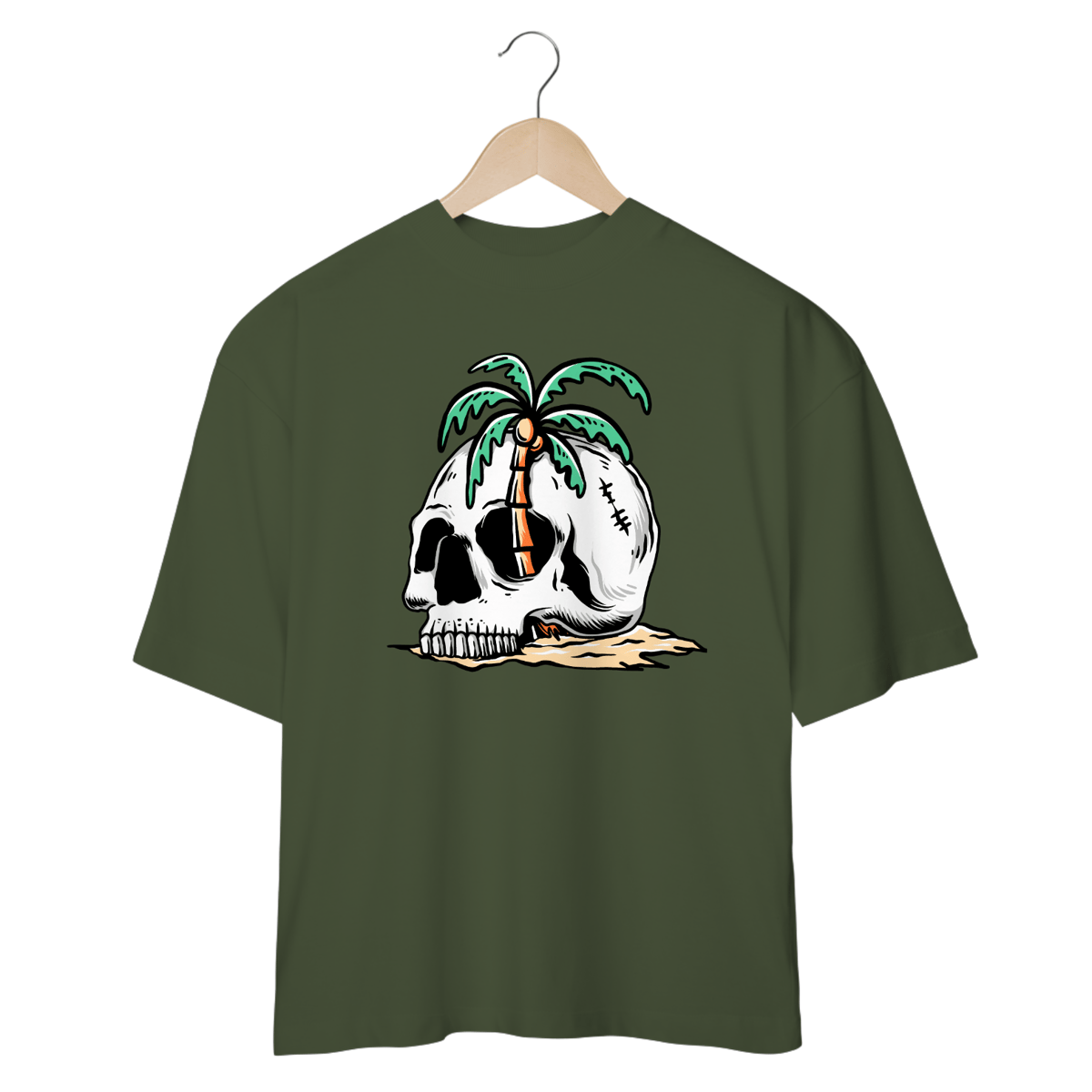 Nome do produto: Camiseta Oversized Skull Coconut