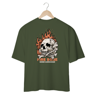 Nome do produto Camiseta Oversidez Fire Bone
