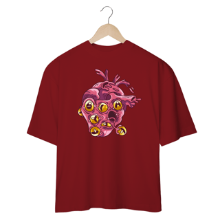 Nome do produto Camiseta Oversized Estampada Monster Heart