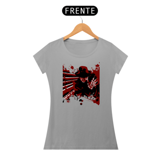 Nome do produto Camisetas Feminina Babylook Long - Filmes de Terror - Nightmare on Elm Street (Hora do Pesadelo) - Freddy Krueger