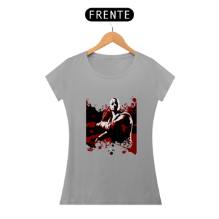 Nome do produto Camisetas Feminina Babylook Long - Filmes de Terror - Friday the 13th (Sexta feira 13) - Jason Voorhees