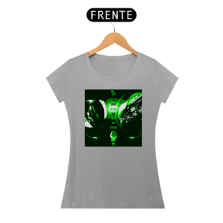 Nome do produto Camisetas Feminina Babylook Long - Filmes de Terror - Alien (Alien, o Oitavo Passageiro) - Ripley x Xenomorph