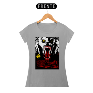Nome do produto Camisetas Feminina Babylook Long Filmes de Terror An American Werewolf in London (Um Lobisomem Americano em Londres)