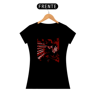 Nome do produto Camisetas Feminina Babylook Long - Filmes de Terror - Nightmare on Elm Street (Hora do Pesadelo) - Freddy Krueger