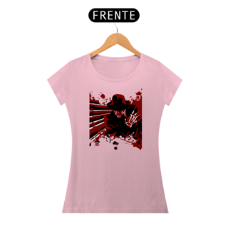 Nome do produto Camisetas Feminina Babylook Long - Filmes de Terror - Nightmare on Elm Street (Hora do Pesadelo) - Freddy Krueger