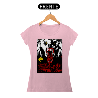 Nome do produto Camisetas Feminina Babylook Long Filmes de Terror An American Werewolf in London (Um Lobisomem Americano em Londres)