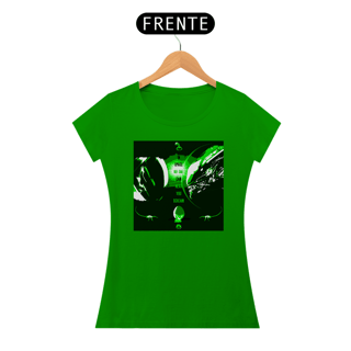 Nome do produto Camisetas Feminina Babylook Long - Filmes de Terror - Alien (Alien, o Oitavo Passageiro) - Ripley x Xenomorph