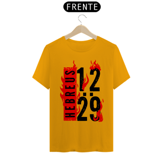 Nome do produto Camiseta Cristã Hebreus 12:29 | Unissex Quality
