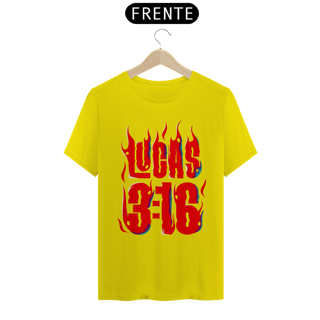 Nome do produto Camiseta Cristã Lucas 3:16 | Unissex Quality