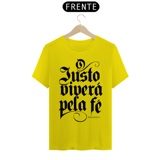 Nome do produto Camiseta Cristã O justo viverá pela fé | Unissex Quality