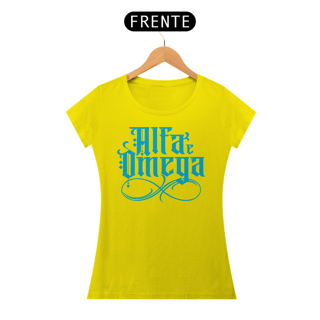 Nome do produto Camiseta Cristã Alfa e Ômega | Baby Long Quality
