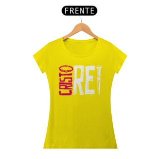 Nome do produto Camiseta Cristã Cristo Rei | Baby Long Quality