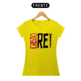 Nome do produto Camiseta Cristã Cristo Rei | Baby Long Quality