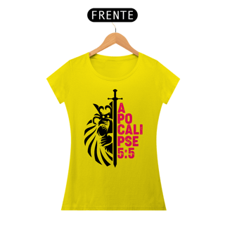 Nome do produto Camiseta Cristã Apocalipse 5:5 | Baby Long Quality