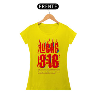 Nome do produto Camiseta Cristã Lucas 3:16 | Baby Long Quality