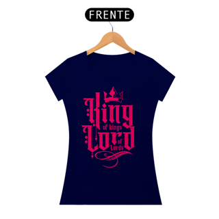 Nome do produto Camiseta Cristã King of King, Lord of Lord | Baby Long Quality