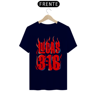 Nome do produto Camiseta Cristã Lucas 3:16 | Unissex Quality