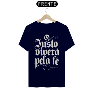 Nome do produto Camiseta Cristã O justo viverá pela fé | Unissex Quality