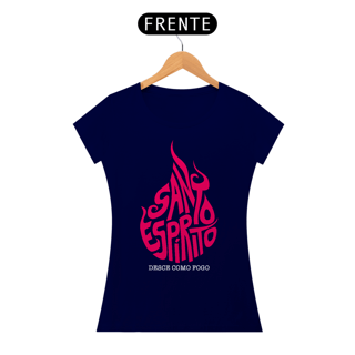 Nome do produto Camiseta Cristã Santo Espírito | Baby Long Quality