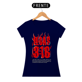 Nome do produto Camiseta Cristã Lucas 3:16 | Baby Long Quality