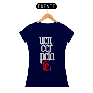 Nome do produto Camiseta Cristã Vencer pela Fé | Baby Long Quality