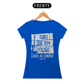 Nome do produto Camiseta Cristã Salmo 150 | Baby Long Quality