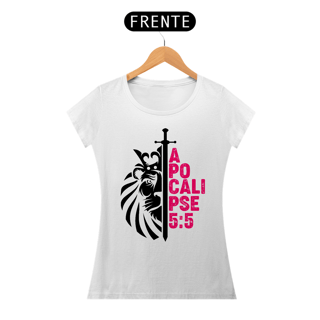 Nome do produto Camiseta Cristã Apocalipse 5:5 | Baby Long Prime