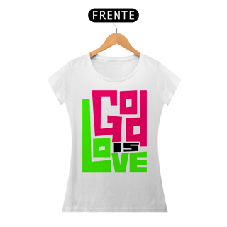 Nome do produto Camiseta Cristã God is Love | Baby Long Quality