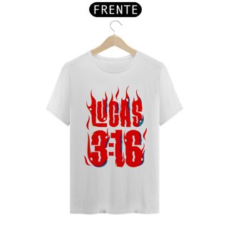 Nome do produto Camiseta Cristã Lucas 3:16 | Unissex Quality