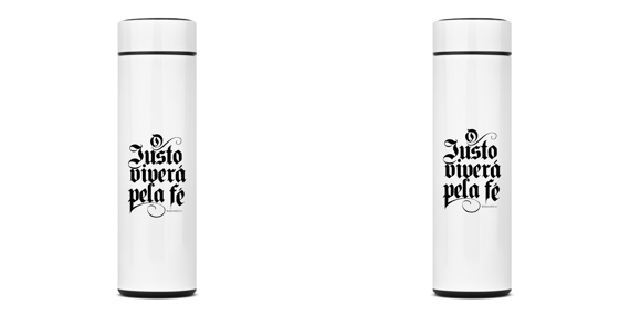 Garrafa Térmica - O Justo Viverá Pela Fé