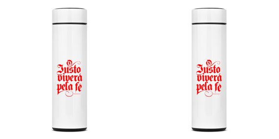 Copo Térmico - O justo viverá pela fé